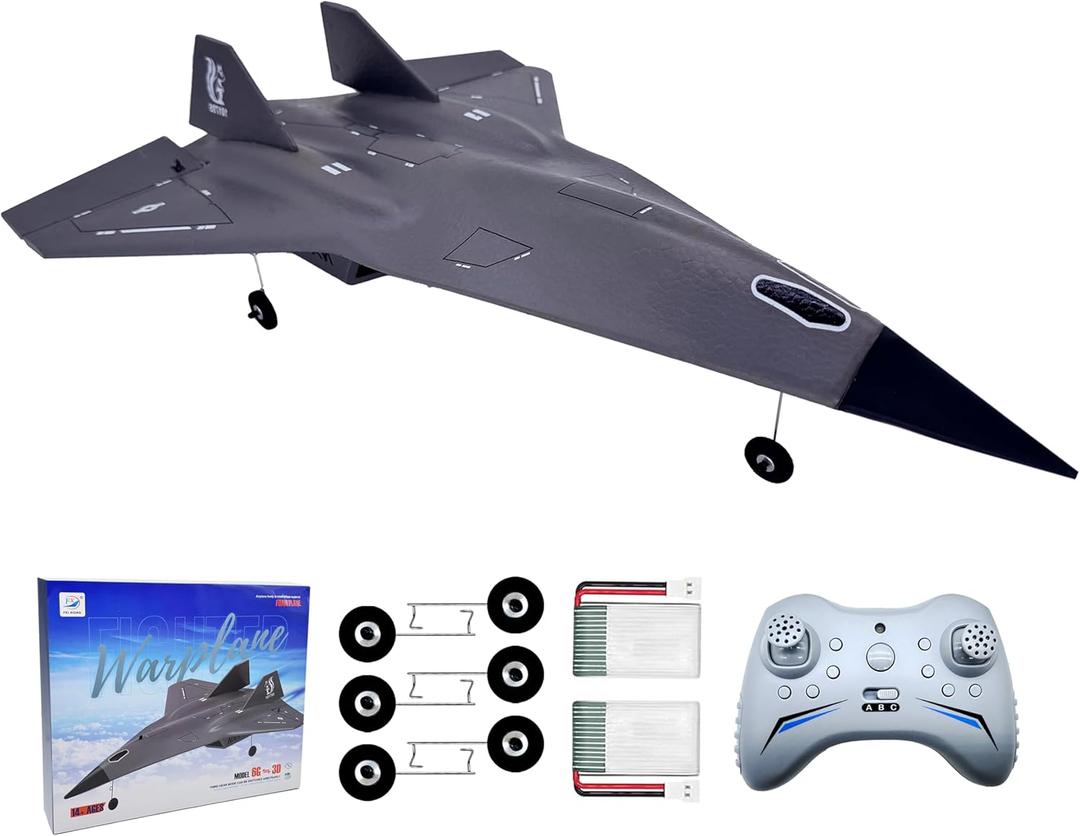 SR-72 RC Plane, 4 Channel Remote Control Airplane, 2.4GHz 6-axis Gyro Stabilizer with 3 Modes, Easy Control for Adults Kids Beginners