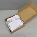 120 Pack White Gift Tags with Elastic String Hang Paper Marking Tags with String Attached Reinforced Hole Writable Inventory Tag Stocking Stuffers 4.76''2.36''