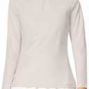 LastFor1 Women's Long Sleeve Golf Polo Shirts UPF 50+ Moisture Wicking Quick Dry Active Tops with Snap Buttons Closure (Medium)