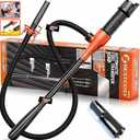 Portable Transfer Pump Battery Operated Electric Siphon Pump for Gas, Fuel, Diesel, Water Transfer 2.4 GPM Flow Oil Extractor, 47" Hose-Easy to Use Hand Fuel Pump, Multi-Use Siphon Transfer Pump