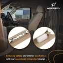 2 x HQPASFY A Pillar Grab Handle Interior Trim 1 Pair, Compatible with 2011-2016 Ford F250 F350 F450 F550 Super Duty, Replace# BC3Z-2503599-AA, BC3Z-2503598-AA, Left Right Driver Passenger Side (Tan)