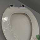 KOHLER 4636-RL-96 Cachet ReadyLatch Elongated Toilet Seat Slow Close Soft Close, Toilet Seat Quiet Lid, Contoured Grip-Tight Bumpers Installation Hardware, Apartment Essentials, Biscuit