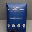 BEDLORE Queen Mattress Topper, Thick Pillow Top Bed Cover for Back Pain Relief, Soft Mattress Pad with Deep Pockets 6-18 inch (White)