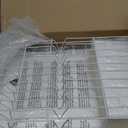 SNTD Dish Drying Rack for Kitchen Counter - Large Dish Rack with Drainboard, Rustproof Dish Drainer with Utensil Holder for Sink, White