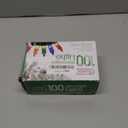 PREXTEX Christmas String Lights with Green Wire - 100 Count, 20 Ft Multicolored Christmas Tree Lights for Xmas Decorations Indoor and Outdoor - Incandescent String Light for Patios, Fences, Holidays