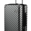LUGGEX Carry on Luggage Airline Approved, Polycarbonate Hard Shell Suitcase, Expandable Luggage with Charger Port (Black, 20 Inch, 30.7L)