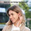TOZO T21 Wireless Earbuds Bluetooth 5.3 in Ear Headphones Dual Mic Call Noise Cancelling IPX8 Waterproof 44H Playback Stereo Sound with LED Display Wireless Charging Case 32 EQs via APP Red