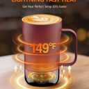 Self-Heating Coffee Mug, 14oz Heated Coffee Mug - Rechargeable Temperature Control Coffee Mug Keep Coffee Hot, Smart Mug Great Gift for Coffee Lovers & Slow Sippers