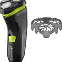 Remington Ultrastyle Rechargeable Rotary Shaver, Pr1320, Black/Neon Green