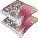 Christmas Throw Pillow Covers 18x18 Set of 2 Square Pillow Case for Home Decor Couch RoomChristmas Tree