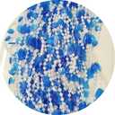 ave split Beaded Curtain Doorways Acrylic Hanging Heart Shape Door Beads String Curtains Tassel Room Divider Screen Decor for Doorway Window Living Room Wedding (043heart Blue, 39 inch x 78.7 inch)