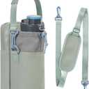 Wandering Nature Water Bottle Holder with Strap 32oz Insulated Water Bottle Carrier Sling Bag with Phone Pocket Water Bottle Pouch for Hiking Walking(Patent Pending)