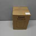 EmoH Small Bathroom Trash Can 2.1 Gallon /8-Liter Wastebasket, Modern Matte Black Stainless Steel Garbage Bin for Bedroom, Home Office, Toilet, RV, Under Sink, Near Desk