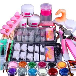 BLIFF Acrylic Nail Kit for Beginners - 12 Glitter Acrylic Powder, Professional Nail Art Decoration DIY Tool Supplies for Beginners