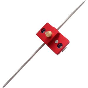 Table Saw Fence Parallel Positioning Tool, Adjustable Table Saw Aluminum Parallel Calibrating Aligning Positioning Ruler with Adjustable Limit Pin for Woodworking Table Saw Miter Slot