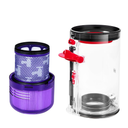 Upgraded Canister Replacement Compatible With Dyson V11 Torque Drive V11 Animal V11 Complete V11 V15 Extra V15S Detect Submarine SV14 SV15 SV22 Vacuum Dust Bucket Filter Attachments Parts 965443-01