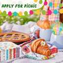 Amyhill 160 Pcs 40 Guest Happy Easter Party Supplies Easter Paper Plates and Napkins Forks Disposable Easter Dinnerware for Spring Picnic Bunny Party, 40 Easter Plates, 80 Napkins, 40 Forks(Egg)