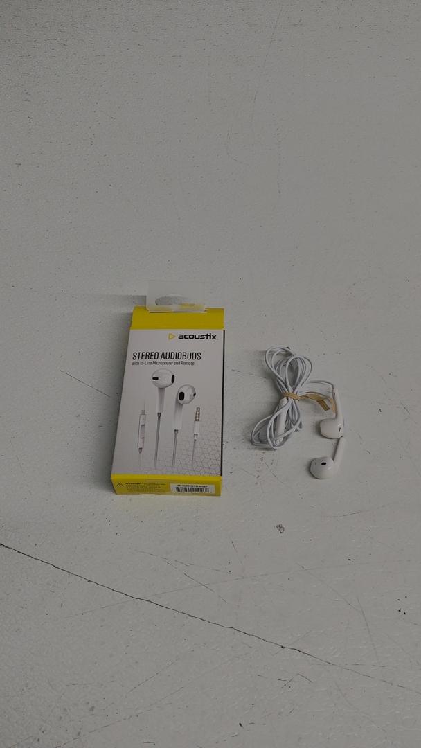 ACX EARPOD W/MIC & REMOTE WHT, Acoustic Premium Sound Stereo Earbuds USB C Connector
