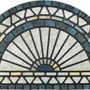 CHICHIC Welcome Door Mat 18 x 30 Inch Front Doormat Outdoors for Home Entrance Outdoors Mat for Outside Entry Way Doormat Entry Rugs, Heavy Duty Non Slip Rubber Back Low Profile, Blue Green