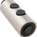 Hibbent Pull Out Sink Sprayer, 2 Function Kitchen Faucet Head, Bathroom Pull Down Spray Head with G1/2 or 13/16 Inch Male Connector, Brushed Nickel