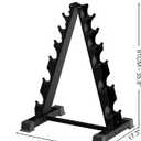 Dumbbell Rack Stand, Heavy Duty A-Frame Dumbbell Storage Rack, 5 tier Steel Dumbbell Holder for Home Gym Space Saver 200 LBS Capacity