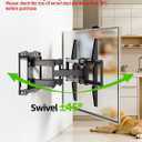 USX Mount Full Motion TV Wall Mount for 42-86 inch, TV Mount Swivel and Tilt,Wall Mount Bracket with Dual Articulating Arms Up to 132lbs, VESA 600x400mm, Max 16" Wood Studs, UL Listed XML019