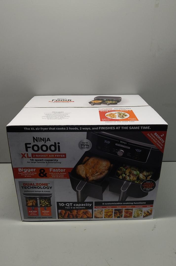 Ninja DZ401 Foodi 10 Quart 6-in-1 DualZone XL 2-Basket Air Fryer
