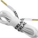 Loop King Laces 1 Pair Off White Style Shoe Laces with Gold Tips