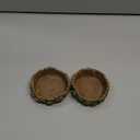 Reptile Water Dish Hermit Crab Food Bowl Small for Tank Feeding 2 Pack