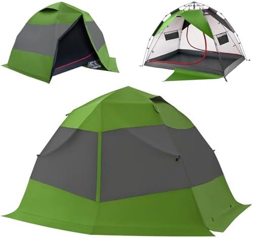 Camping Tent 2 Person, Waterproof & Blackout Double Layer Pop Up Outdoor Tent for Park, Picnic, Travel, Portable and Easy Setup (Lake Mist)