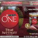 Purina ONE True Instinct Tender Cuts in Gravy With Real Turkey and Venison, and With Real Chicken and Duck High Protein Wet Dog Food Variety Pack - (Pack of 12) 13 oz. Cans, Best By 04/2028