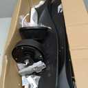 52 In Low Profile Ceiling Fans with Lights,Flush Mount,Black,Outdoor Indoor