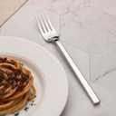 Alata Cube 8-Piece Forged Stainless Steel Dinner Forks, Mirror Finish, Dishwasher Safe