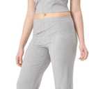 florence by mills Women's Rib Refresh Cropped Baby Tee Henley (XX-Large, Heather Grey)