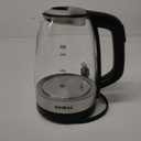 Electric Kettle, Aiheal Glass Kettle Temperature Control With 5 Colors LED Lights Variable, Keep Warm, Fast Boiling Electric Kettle, Stainless Steel Inner Lid & Bottom, 1.7L