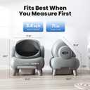 Neakasa M1 Plus Open-Top Self-Cleaning Cat Litter Box, 360 Safety Sensors, Advanced Odor & Leak Control, Automatic for Large & Multi-Cat Homes, Litter Mat & 2 Rolls Refill Bags Included