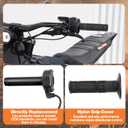 Surron Throttle Handle Kit, Electric Dirt Bike Full Twist Throttle, Replacement for Surron Light Bee X, Light Bee S and LBX, Segway X160 and X260, E-Ride Pro S (Carbon Fiber)