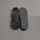 Dearfoams Women's Fuzzy Slip-on Slippers Warm Cozy Soft Lightweight Memory Foam Indoor Leslie House Shoes 7-8