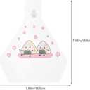 ABOOFAN Triangle Onigiri Packaging Bags Disposable Rice Ball Wrappers with Cute Cartoon Design 5.91 Inch Sushi Wrapping Bags for Takeout and Party