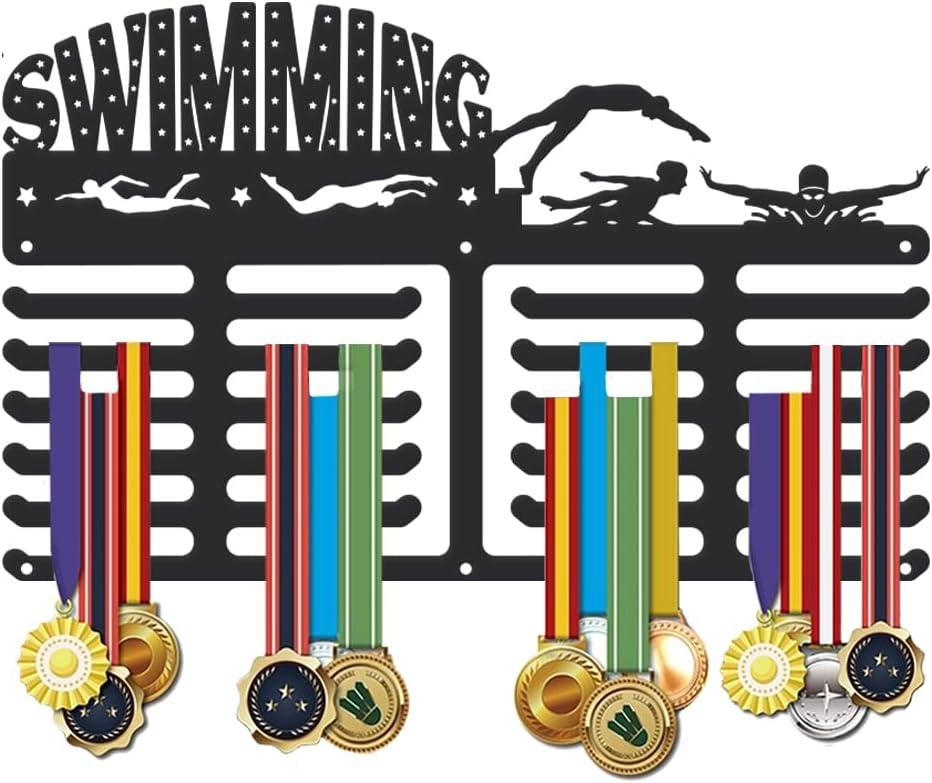 SUPERDANT Medal Hanger Medals Holder Personalised Award Black Metal Rack Wall Mount Sports Hanging Gifts for Man Woman Athletes