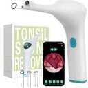 Voraiya Electronic Tonsil Stone Remover Upgraded Version, Built-in Camera and LED Light, 5-Level Suction and 2 Suction Modes Tonsil Stone Vacuum Cleaner, Oral Care Tool, Tonsil Stone Removal Kit