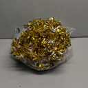 Dingion 59 Feet Christmas Tinsel Garland Metallic Twist Ornaments Hanging Glitter Xmas Garland for Christmas Tree Indoor Outdoor Decoration Party Supplies, Gold