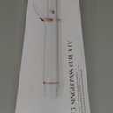 T3 SinglePass Curl X Extra-Long Barrel 1", 1.25", 1.5" Curling Iron with 9 Heat Settings and Ceramic Barrel for Fast Styling and Lasting Results on All Hair Types (White/Rose Gold)