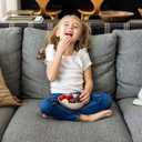 Grow Forward Wheat Straw Kids Plates and Bowls Sets - 8-Piece Unbreakable Dishwasher & Microwave Safe Plastic Plates for Kids - Reusable Non Toxic BPA-Free Dinnerware for Children - Sahara