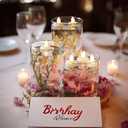 Homemory 200 Hours 24 Pack Flameless Floating Candles, Warm White Led Flickering Tealight Candles in Bulk, Decor for Wedding, Party, Centerpiece, Pool, Christmas