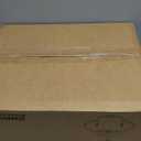 LVYEAYOU Chandelier Ceiling Fan, 23" Rustic Fandelier Ceiling Fan with Light, 4-Metal Rod Geometric Lantern Design, Vintage Hanging Ceiling Fans for Bedroom, Dining Room, Kitchen-Black Gold