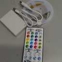 RUISHINE Battery Powered LED Strip Lights 13.2ft, LED Lights Battery Operated Color Changing Music Sync App Remote Control RGB USB Led for TV, Party, Room Decoration