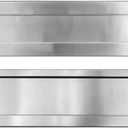 Venia Stainless Steel Mailslot for Front Door 13 x 4 Inch Through Door Letter Plate Insert Rustproof 304 Steel Satin Finish Durable Weather Resistant Mail Slot