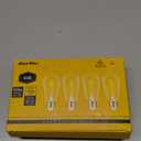 Ascher Vintage LED Edison Bulbs, 6W, Equivalent 60W, Non-Dimmable, Daylight 5000K, 700Lumens, ST58 Antique LED Filament Bulbs with 80+ CRI, E26 Medium Base, Clear Glass, Pack of 4