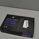 Cordless Heated Knee Massager with Vibration, FSA Eligible, Heated Knee Brace Wrap Heating Shoulder Brace Support Wrap for Knee Elbow, Heating Pad with 6 Heating Levels, 3 Massage Modes&Timer (Black)